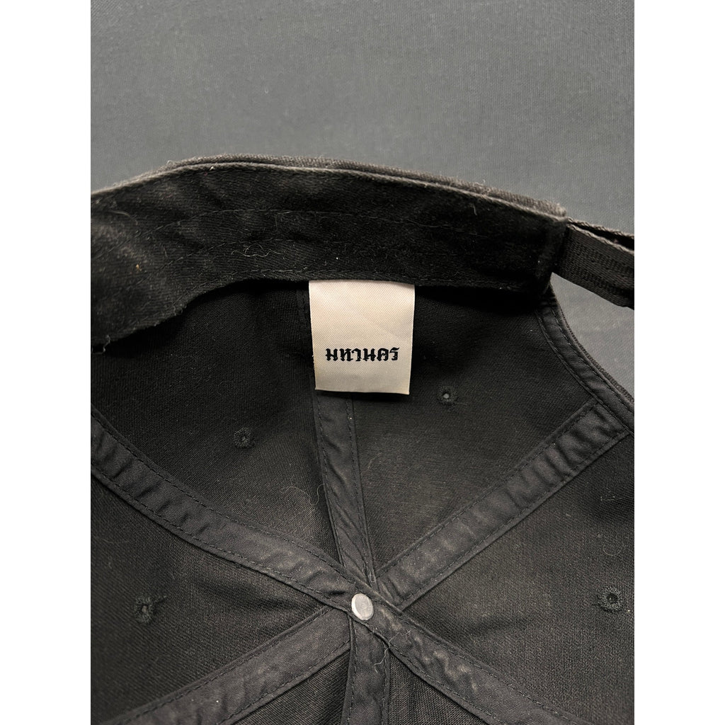 Mahanakhon Skate Club Hat – Black Cotton Strapback (Bangkok Streetwear Brand)