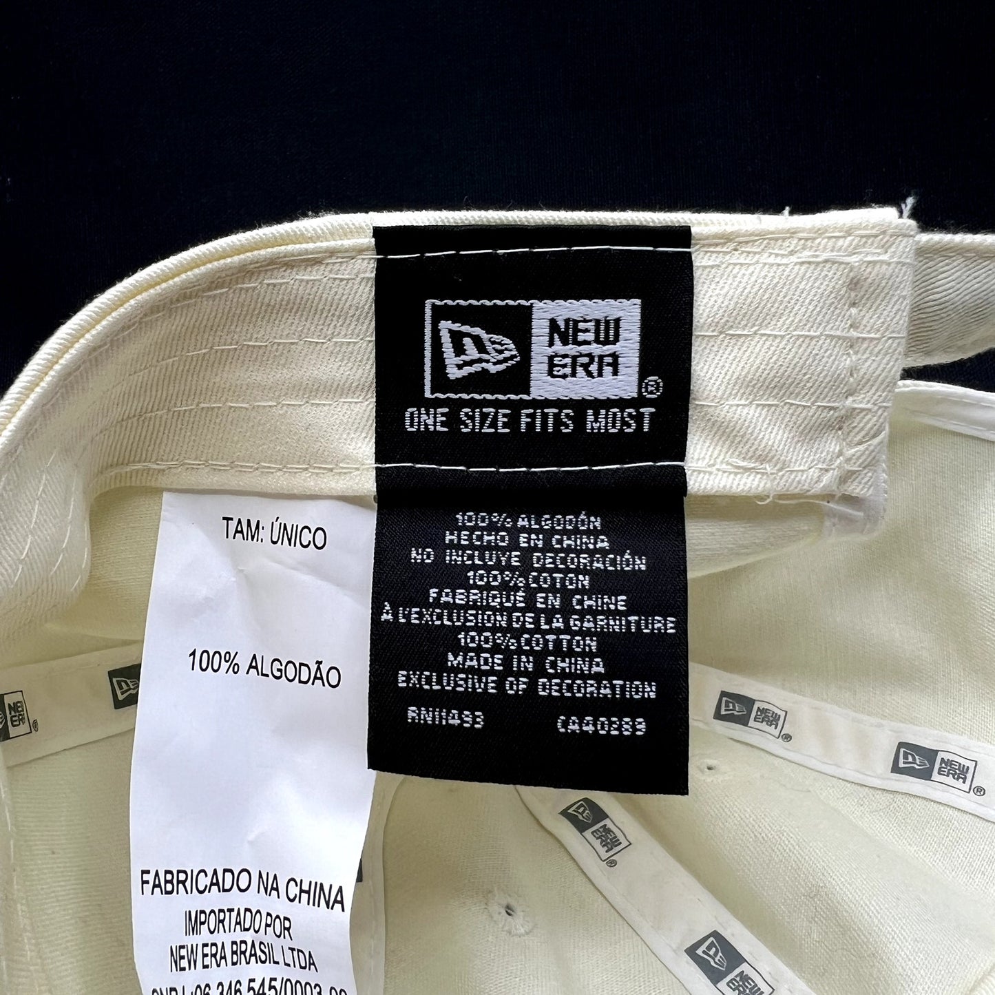 New Era Buffalo New York USA Strapback Hat Cream Adjustable Cap
