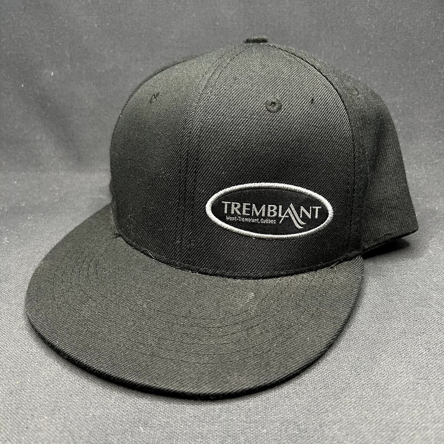Mont Tremblant Quebec Black Snapback Hat Ski Resort Fits