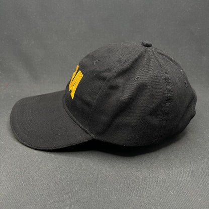 NRA Strapback Hat Black Yellow Embroidered Logo Cap Vintage Style