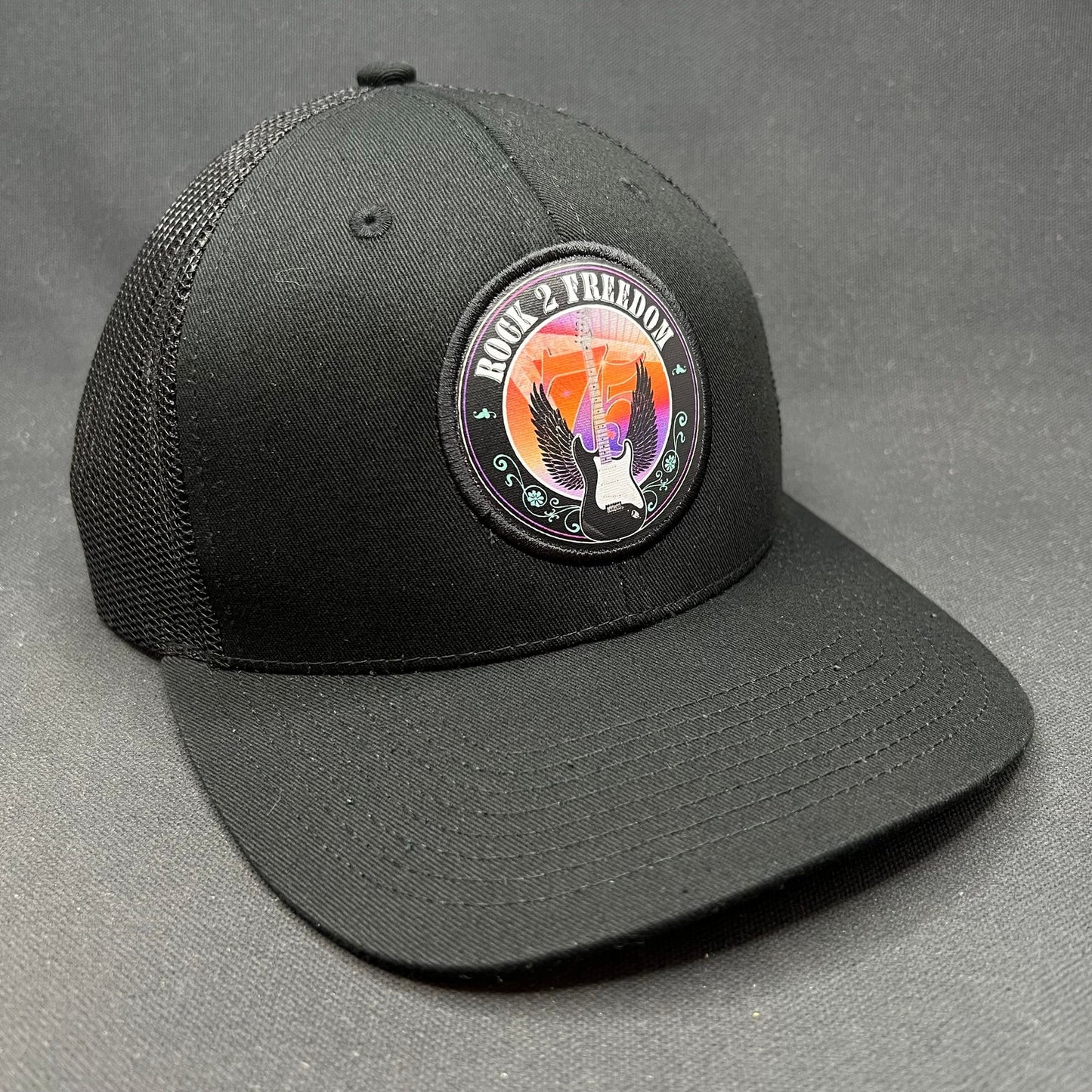 In-N-Out Burger Rock 2 Freedom Trucker Hat Black Snapback