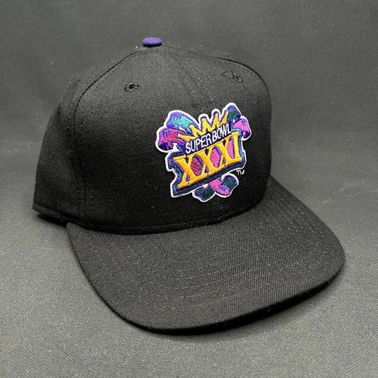 Vintage 1997 Super Bowl XXXI New Era Snapback Hat Superdome