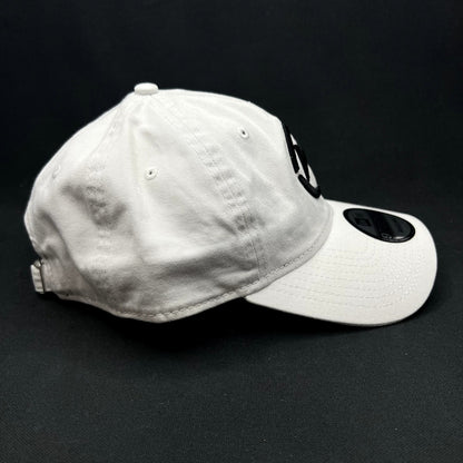 Music Logo New Era 9TWENTY Strapback Hat White Black Dad Cap