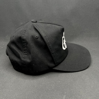 Ggiata LA Snapback Hat Black Script Logo Yupoong Cap
