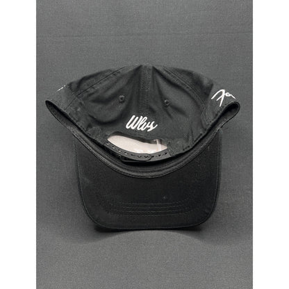 Okami Brand LV Las Vegas LA Flip Black Strapback Hat Streetwear Embroidered Logo