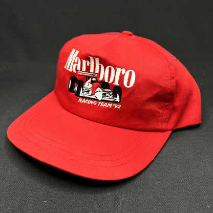 Vintage Marlboro Indy Car Racing Team ’92 Snapback Hat Red