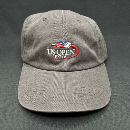 2004 US Open Strapback Hat Member Logo Golf Cap Brown Adjustable