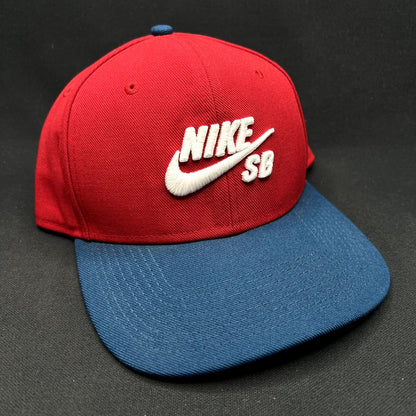 Nike SB Snapback Hat Red Blue Skateboarding Cap Pro Performancew
