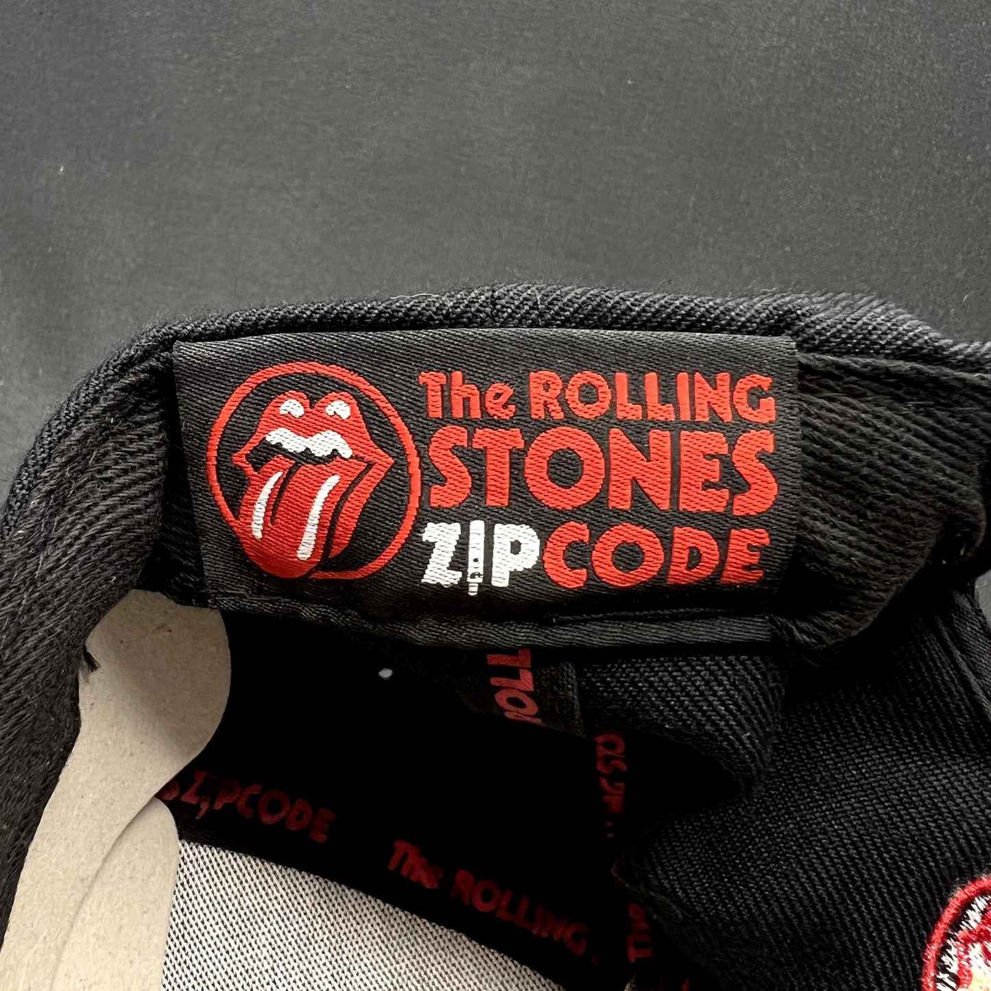 The Rolling Stones Zip Code 2015 Tour Snapback Hat Black Red Rock Band Cap