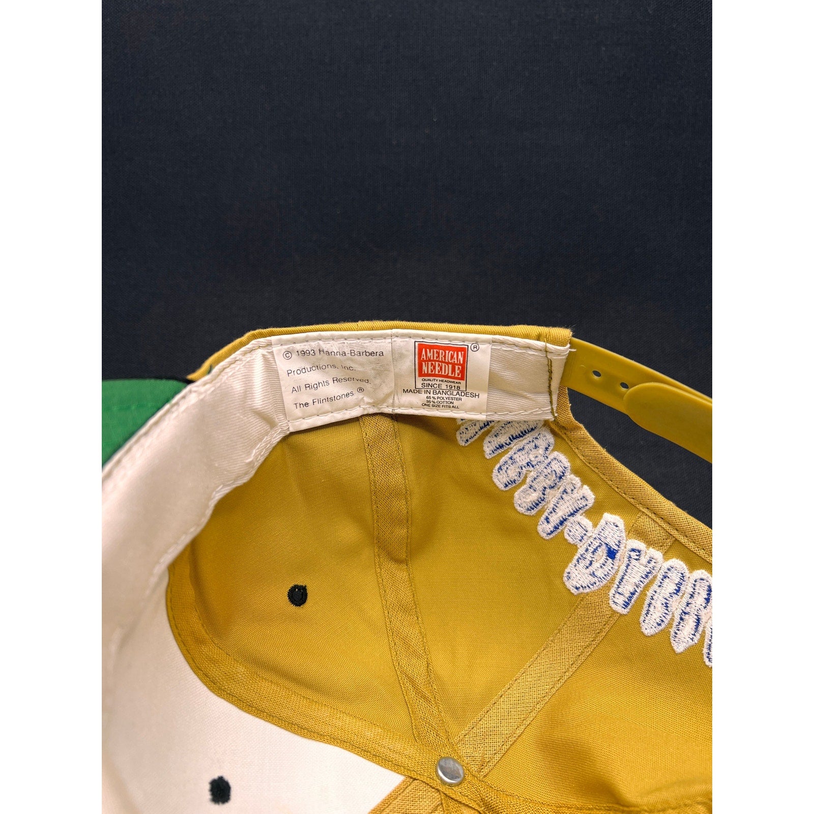 Vintage 1993 The Flintstones Fred Flintstone Snapback Hat – American Needle