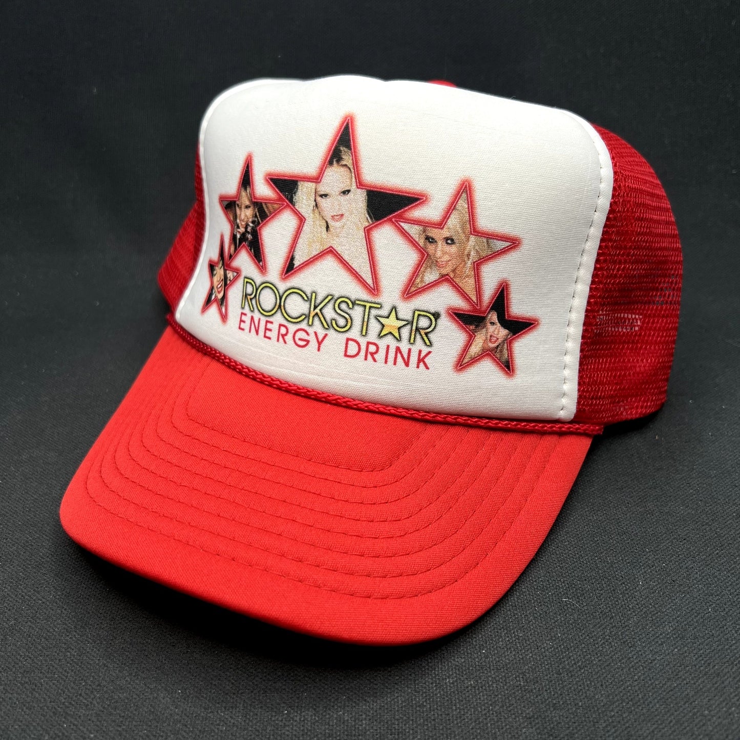 Vintage Rockstar Energy Drink Trucker Hat Nissun Snapback Promo Cap