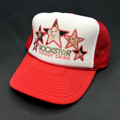Vintage Rockstar Energy Drink Trucker Hat Nissun Snapback Promo Cap