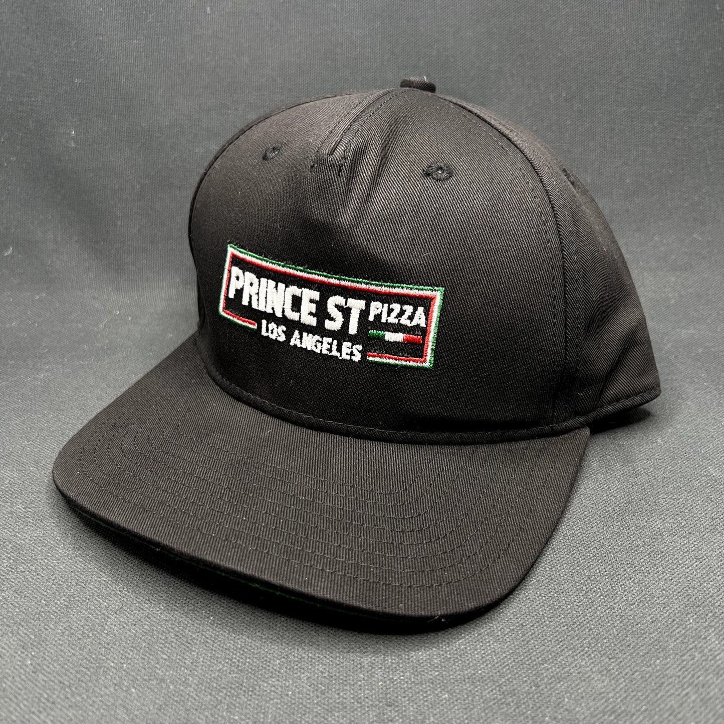 Prince St Pizza Los Angeles Snapback Hat Cobra Cap Black