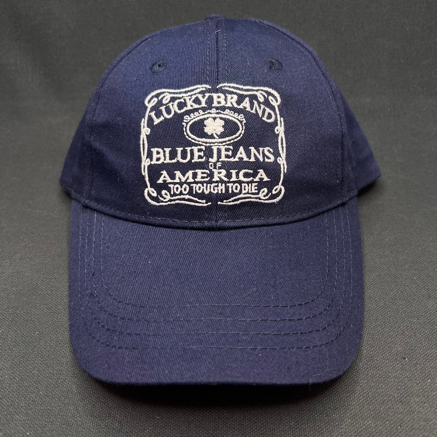 Lucky Brand Blue Jeans America Snapback Hat Navy Cap