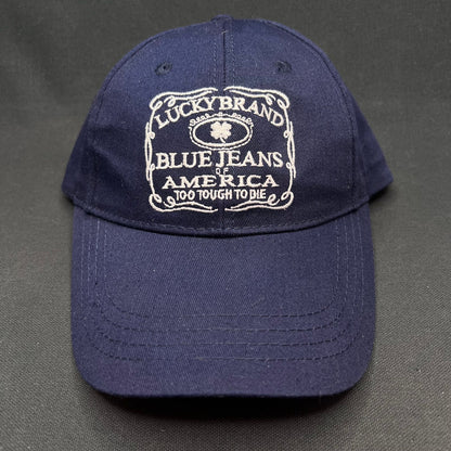 Lucky Brand Blue Jeans America Snapback Hat Navy Cap