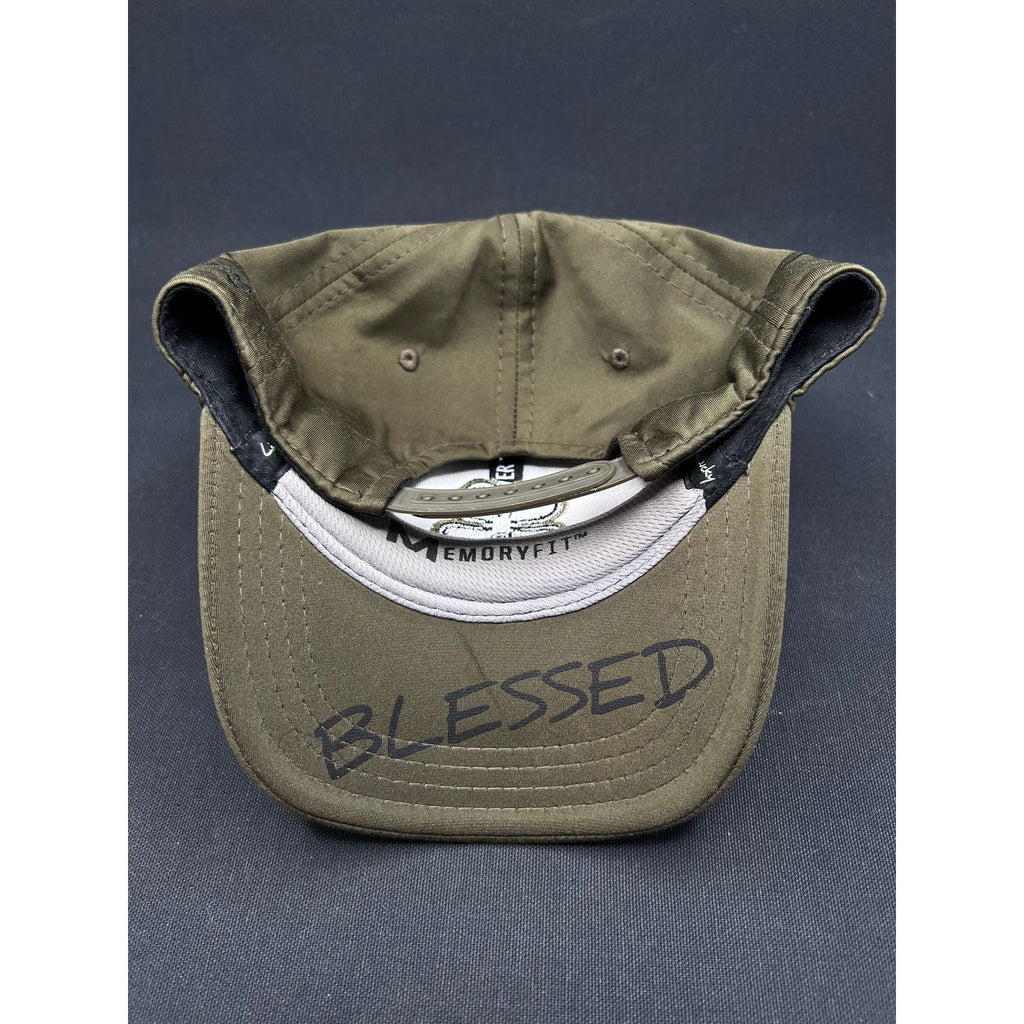 Rare Black Clover Blessed Tony Robbins Hat Olive Black 4 Leaf Snapback 2023