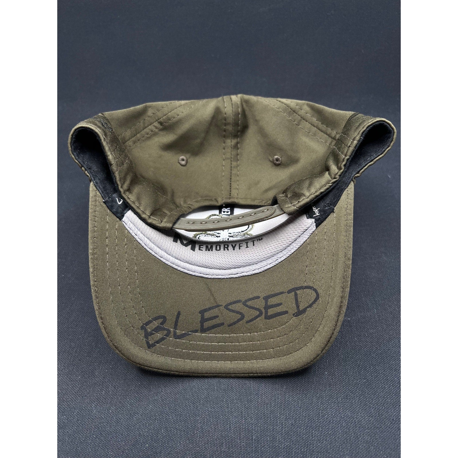 Rare Black Clover Blessed Tony Robbins Hat Olive Black 4 Leaf Snapback 2023