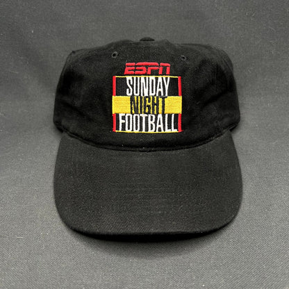 Vintage ESPN Sunday Night Football Strapback Hat Jets Raiders Y2K