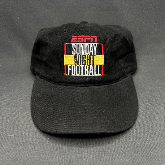 Vintage ESPN Sunday Night Football Strapback Hat Jets Raiders Y2K