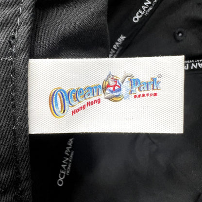 Ocean Park Hong Kong Panda Strapback Hat Black Embroidered Souvenir Cap