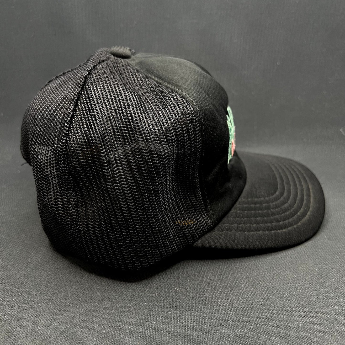 Vintage Miami Vice Black Mesh Snapback Trucker Hat Made in Korea