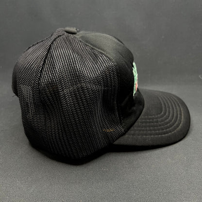 Vintage Miami Vice Black Mesh Snapback Trucker Hat Made in Korea