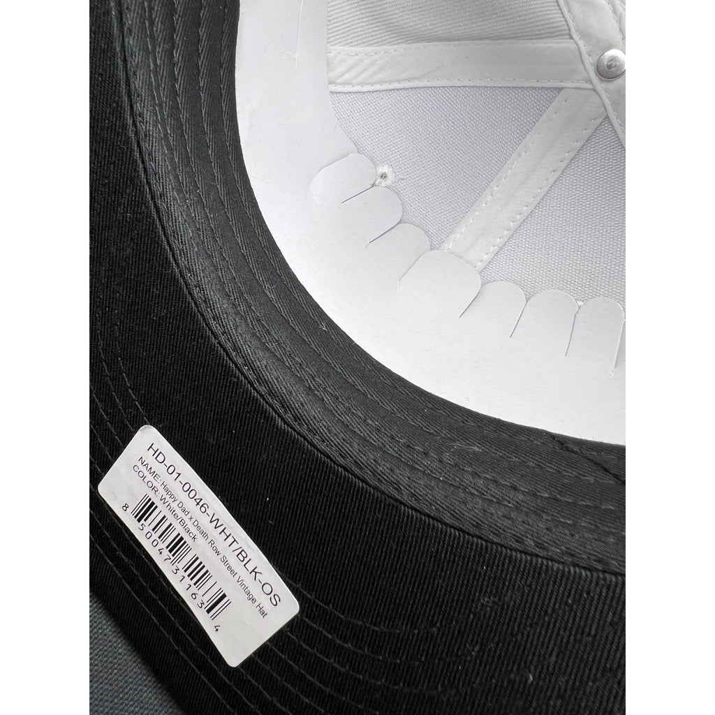 Happy Dad Hard Seltzer Hat x Death Row Records Street White & Black Snapback