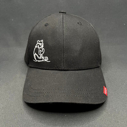 Ocean Park Hong Kong Panda Strapback Hat Black Embroidered Souvenir Cap