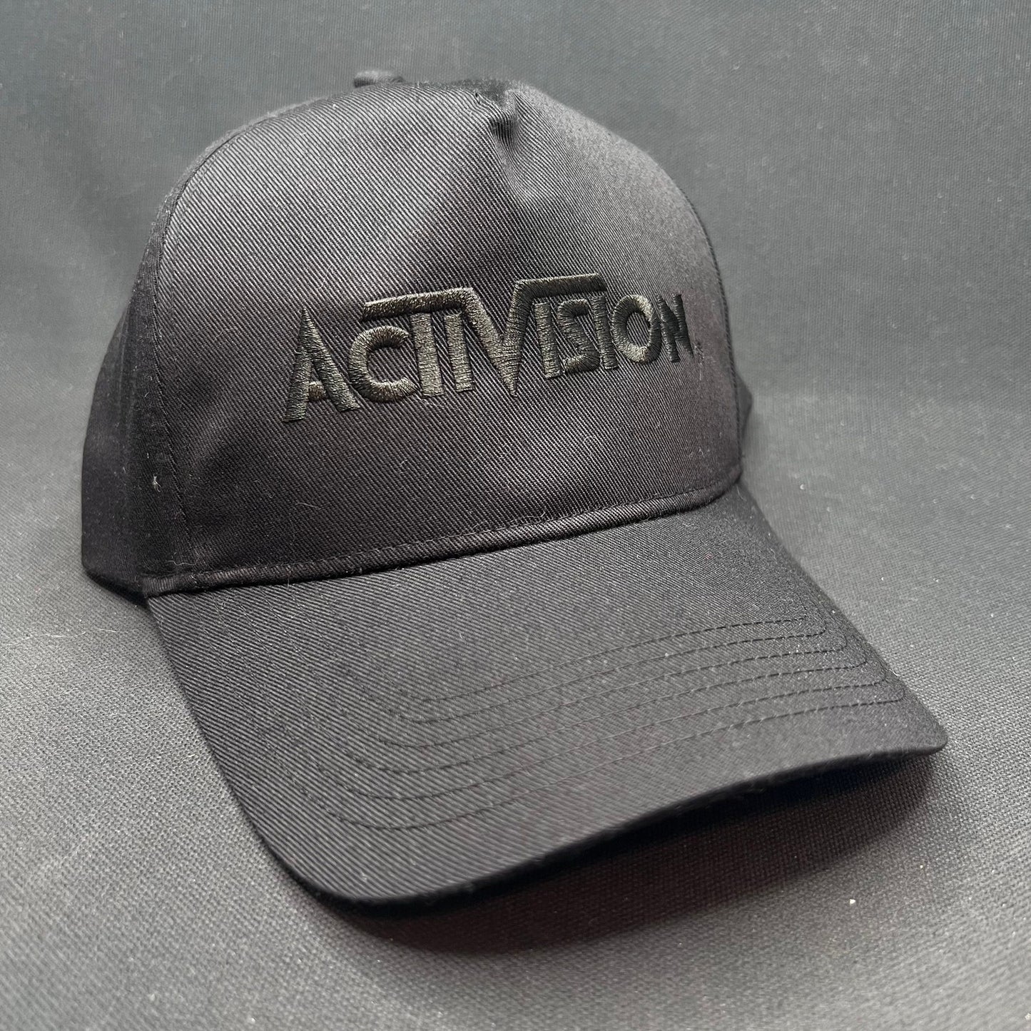 Retro Activision Black Snapback Hat Video Game Company Cap