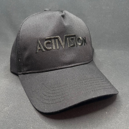 Retro Activision Black Snapback Hat Video Game Company Cap