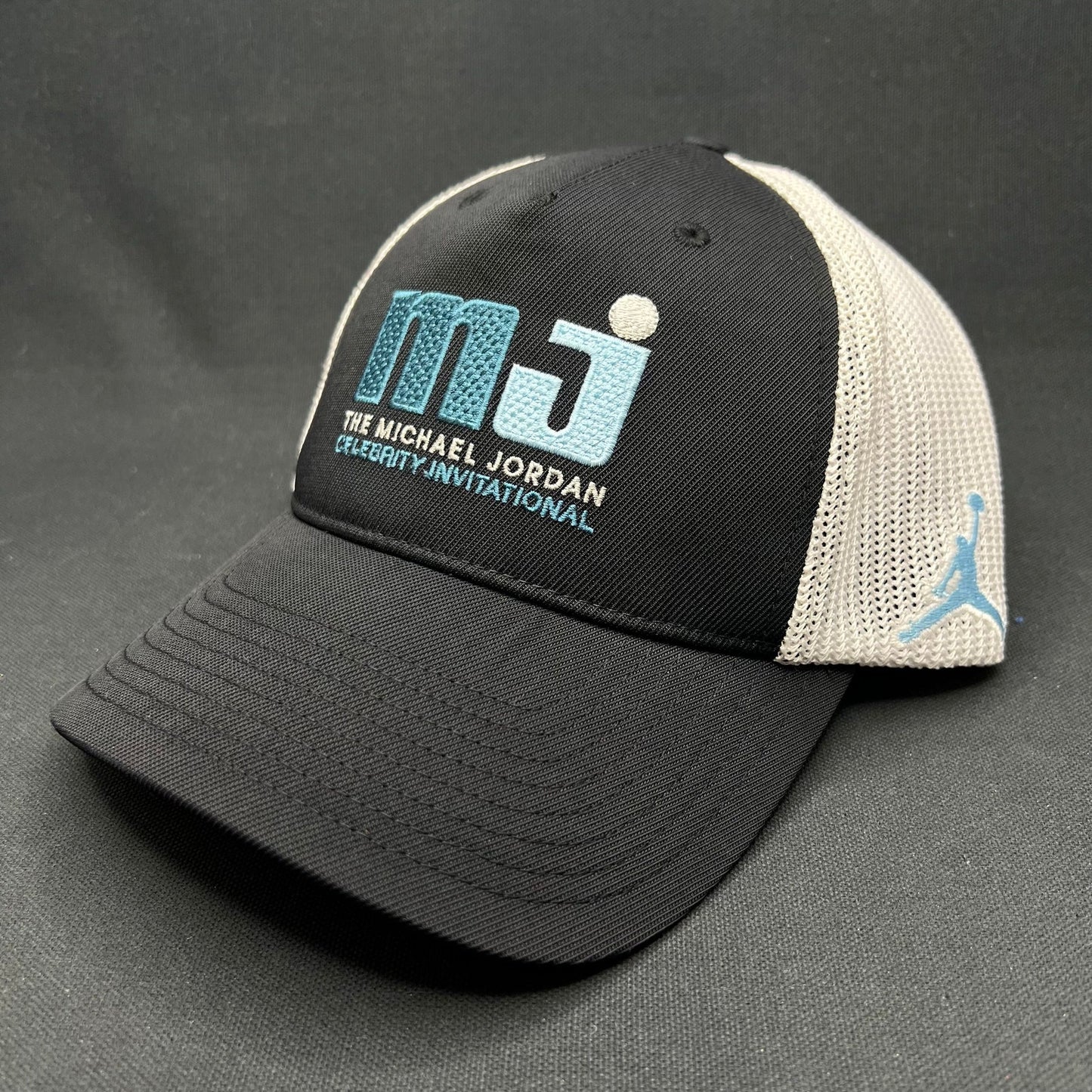 Michael Jordan MJ Invitational Flexfit Mesh Golf Hat Black White