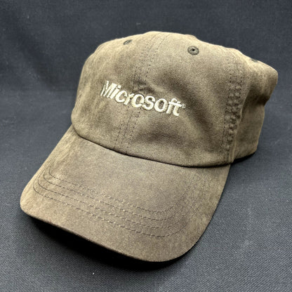 Vintage Microsoft Strapback Hat Port Authority Tech Company Cap