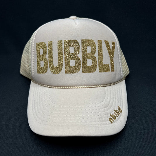 Retro Bubbly Gold Glitter Trucker Snapback NBRHD Neighborhood Laguna Hat