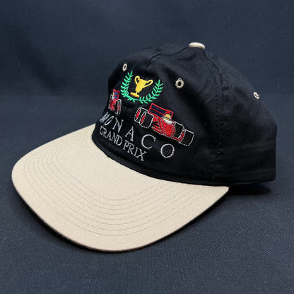 Vintage Monaco Grand Prix Racing Strapback Hat Formula One Vintage