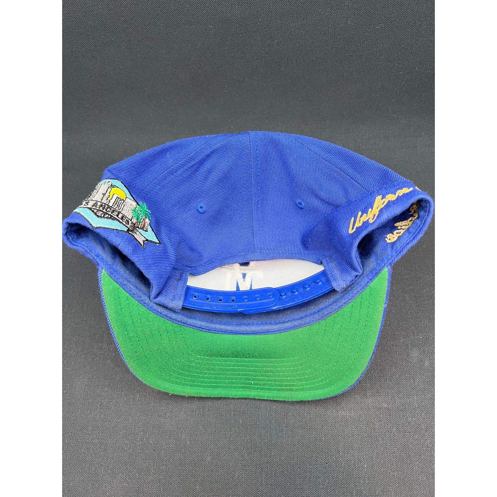 Uniform Studios Los Angeles Hat Yupoong Classics Blue Snapback Green