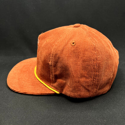 Mountain Rambler Brewing Corduroy Snapback Hat Retro Rope Cap