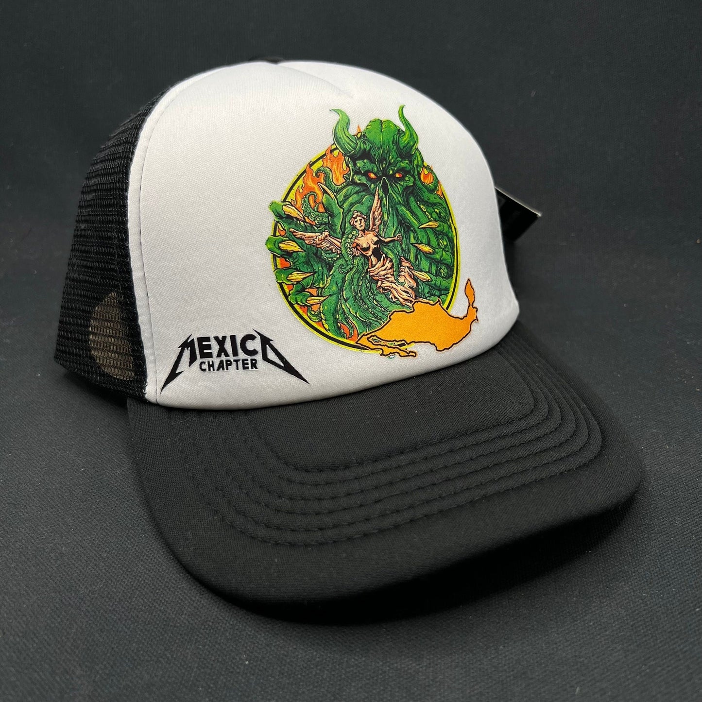 Metallica Mexican Militia Chapter Snapback Trucker Hat Rare Fan Club