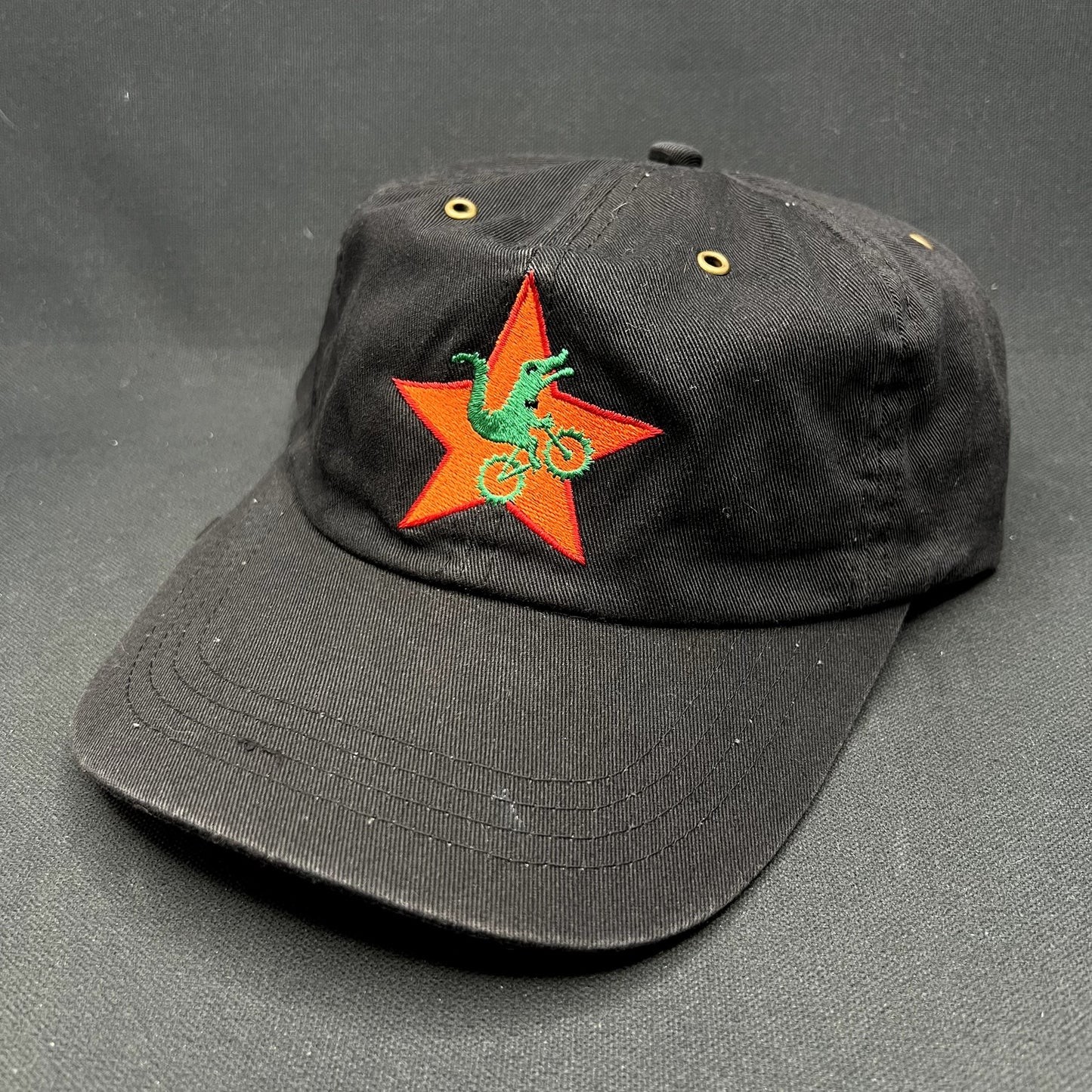 Vintage 1990s Moots Mountain Bikes Strapback Hat SCI Black Cycling MTB Cap
