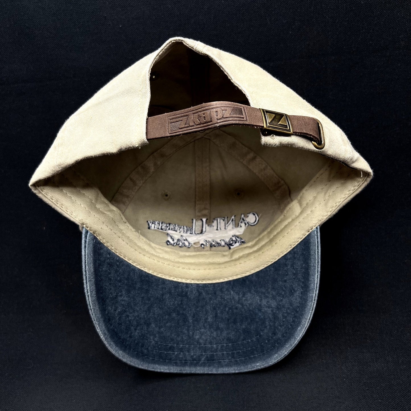 Vintage Cant-U-Niversity Aspen Colorado Strapback Hat Zkapz Dad Cap