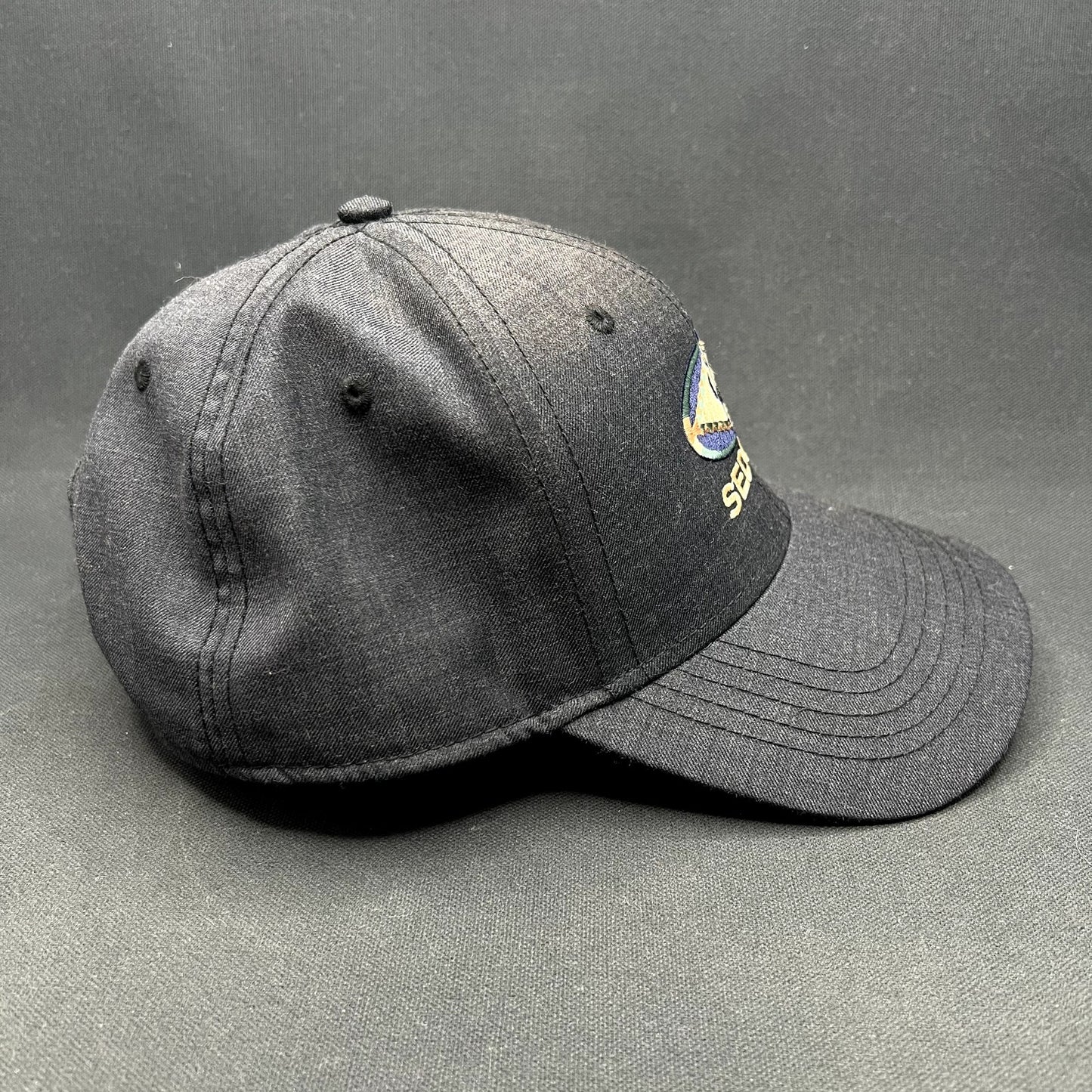 Sedona Arizona Embroidered Logo Strapback Hat Black Sun Faded ACE USA Cap