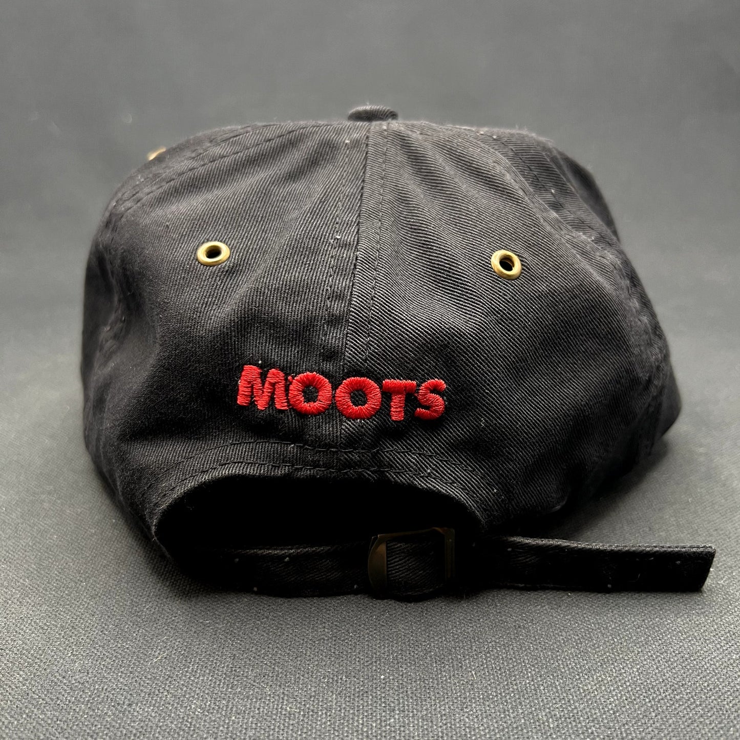 Vintage 1990s Moots Mountain Bikes Strapback Hat SCI Black Cycling MTB Cap