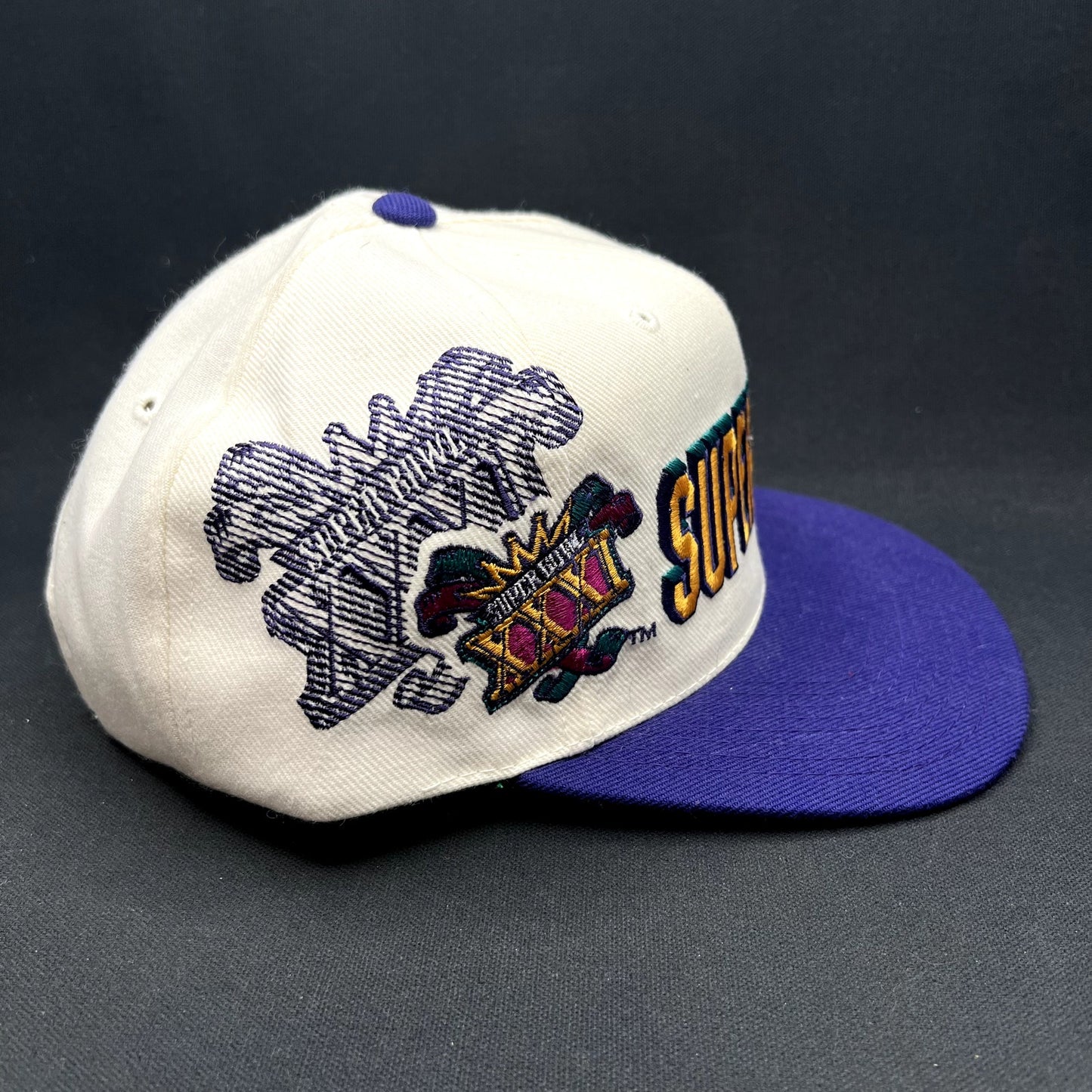 Vintage 1997 Super Bowl XXXI Shadow Snapback Sports Specialties NFL Hat