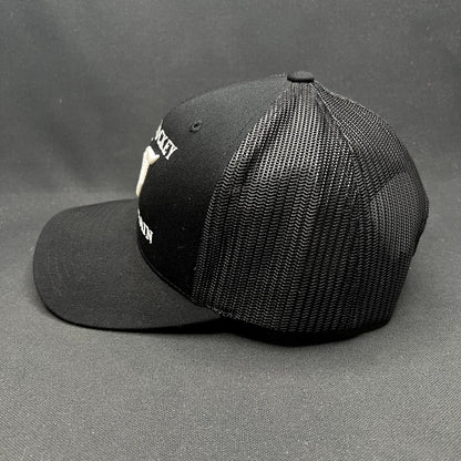 Make Hockey Violent Again Snapback Trucker Hat Yupoong Classics Black