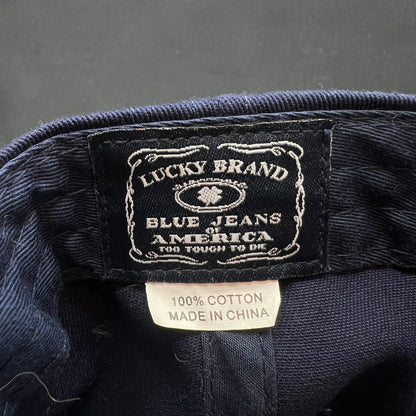 Lucky Brand Blue Jeans America Snapback Hat Navy Cap