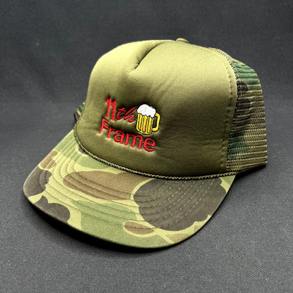 11th Frame Bowling Beer Camo Trucker Snapback KC Cap Hat