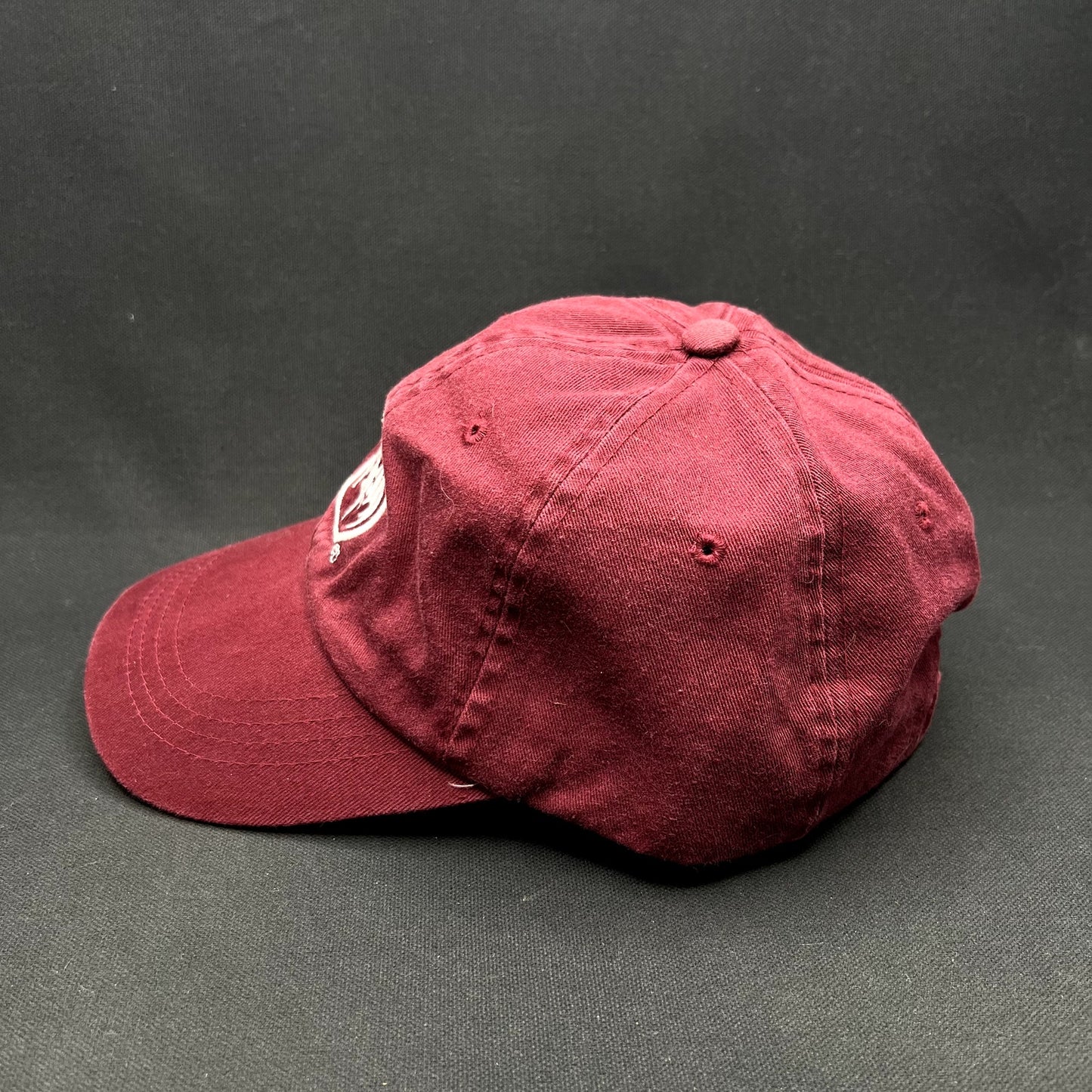 Vintage Bacardi Bat Logo Burgundy Strapback Hat 100% Cotton Adjustable Cap