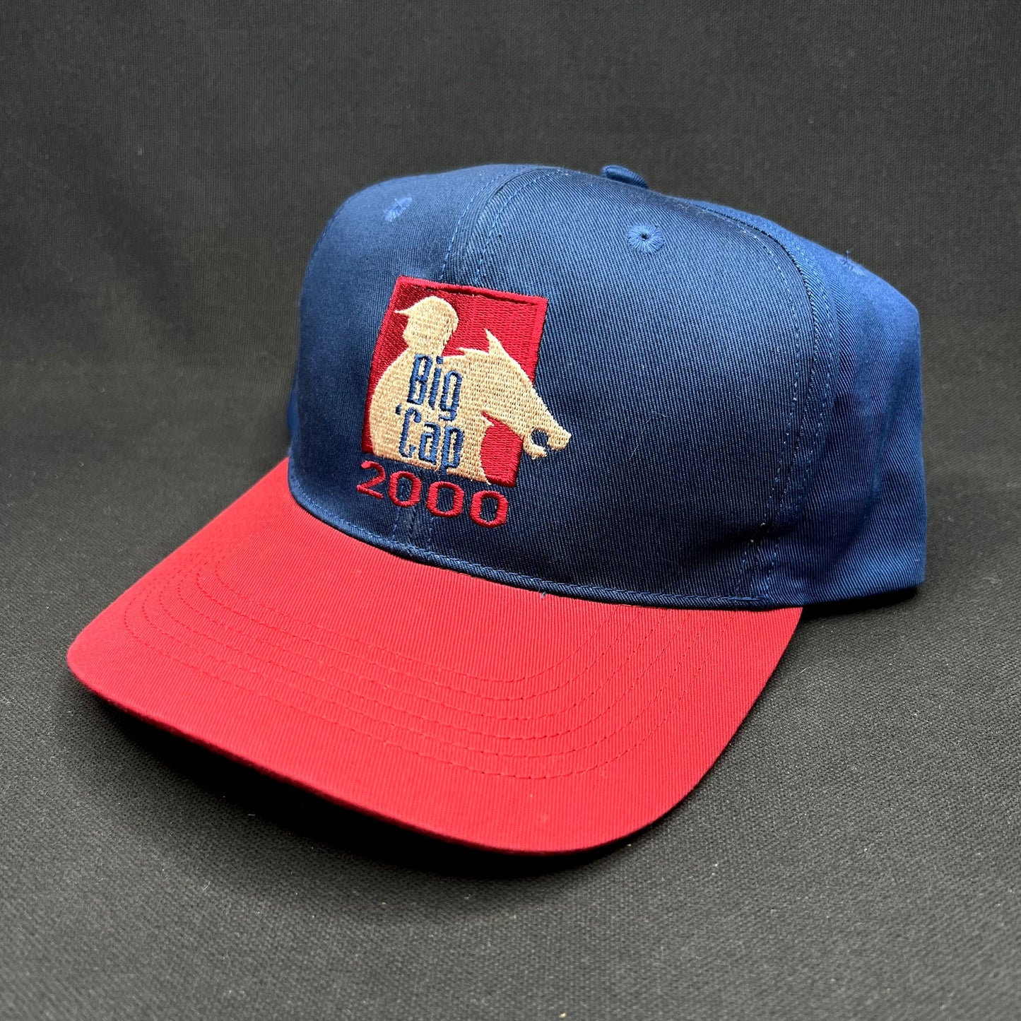 Vintage 2000 Big Cap Santa Anita Horse Racing Snapback Hat Y2K