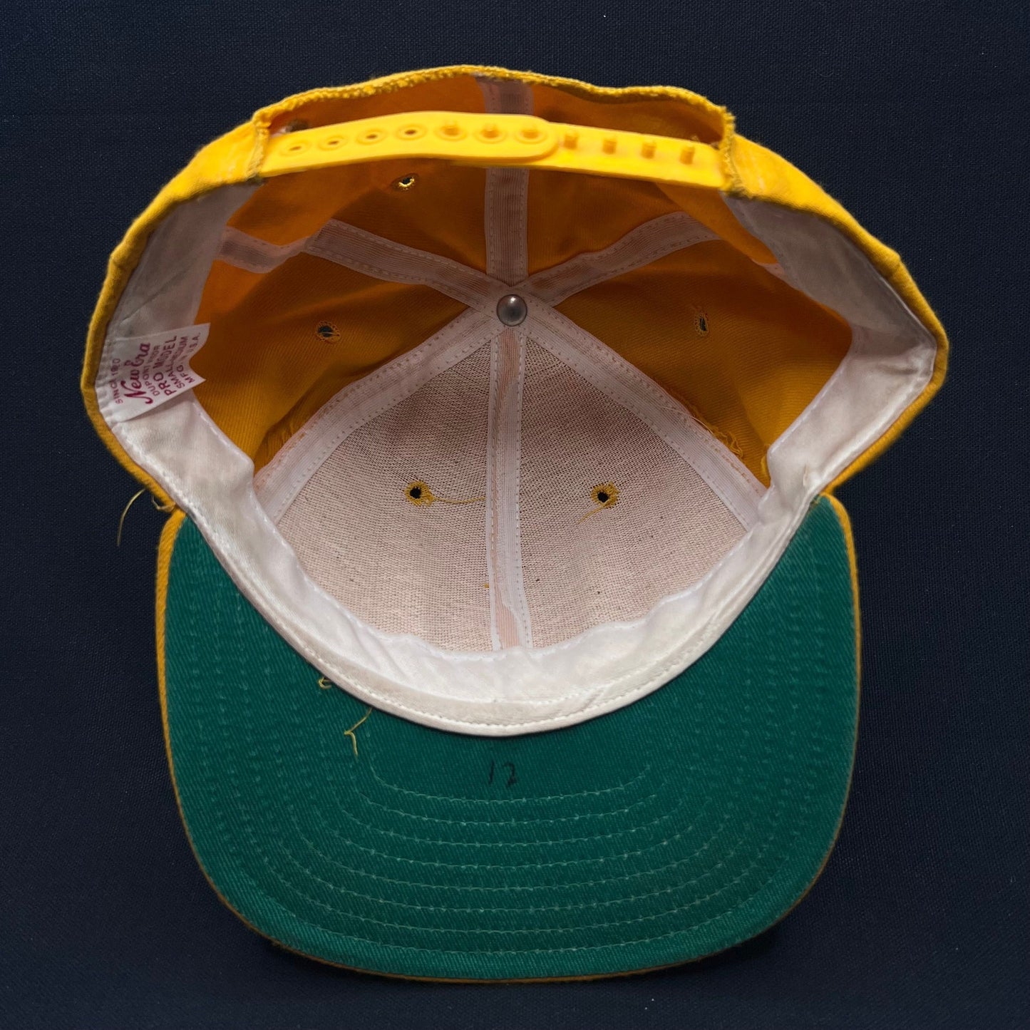 Vintage New Era Pro Model “A” Snapback Hat USA Made Dupont Visor