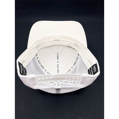 Rare Black Clover Sample Not for Sale Trucker Hat Live Lucky White