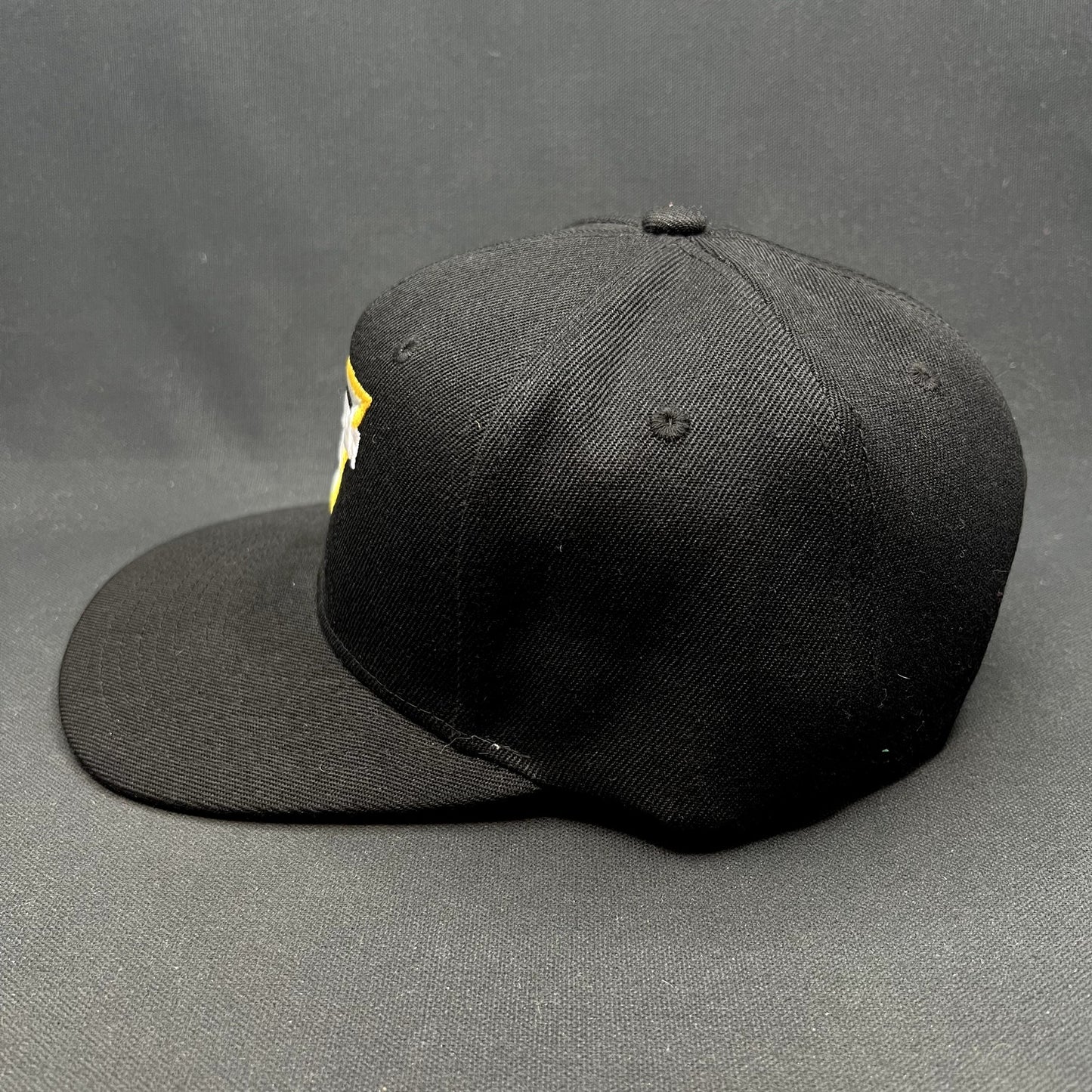 Monster Jam Logo Snapback Hat Black Yellow Embroidered Motorsports Cap